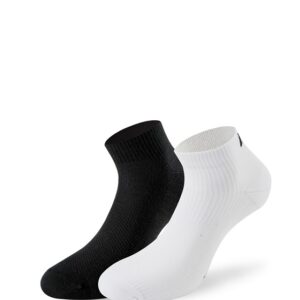 Chaussettes blanc/noir taille 35-38 (lot de 2 paires)